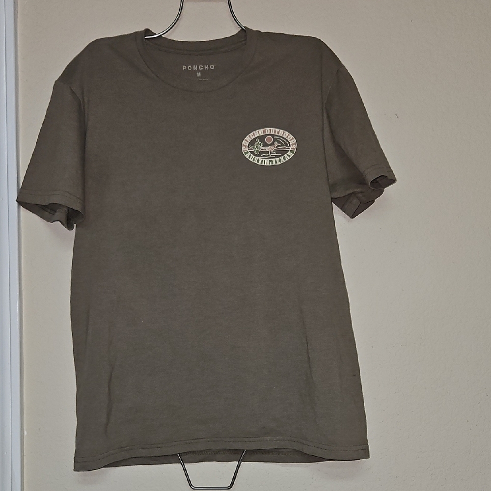 Poncho Olive Green Mens T-Shirt MEDIUM [unisex]